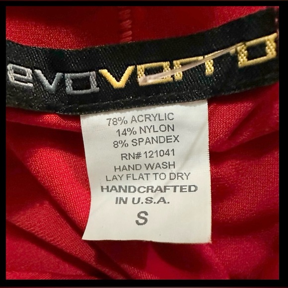 Eva Varro 3/4 Sleeve Off Shoulder Dropped Waist A-line Twirling Midi Dress Red - Picture 9 of 9